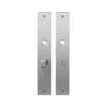 GPF1100.27 plaatschild rechthoekig WC57/5 normale knop RVS geborsteld
