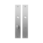 GPF1100.27 plaatschild rechthoekig WC72/8 grote knop RVS geborsteld