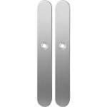 GPF1100.70 langschild XL afgerond blind RVS geborsteld