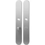 GPF1100.70 langschild XL afgerond WC55/8 normale knop RVS geborsteld