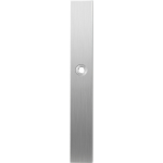 GPF1100.75L langschild XL rechthoekig blind linksdraaiend RVS geborsteld