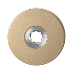 GPF1100.A4 L/R rozet 50x8 mm Champagne blend links-/rechtsdraaiend