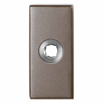 GPF1101.A3 L rozet rechthoekig 70x32x10 mm Mocca blend links draaiend