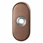 GPF1104.A2 L rozet ovaal 70x32x10 mm Bronze blend links draaiend