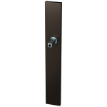 GPF1175.A1.442 langschild XL rechthoekig PC72 Dark blend met vastgelaste knopvastzetter