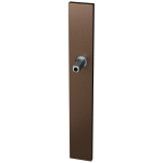 GPF1175.A2.411 langschild XL rechthoekig BB72 Bronze blend met vastgelaste knopvastzetter
