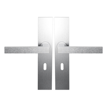 BLA138 RVS deurkruk op schild PC55