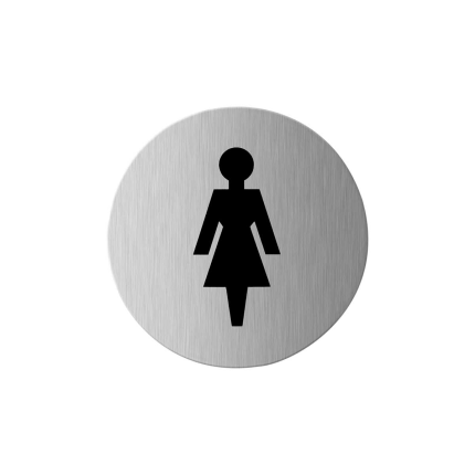 GPF0400.09 RVS pictogram 'Dames'