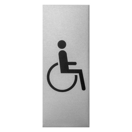 Alu pictogram 'Mindervalide' 130x50x0,5