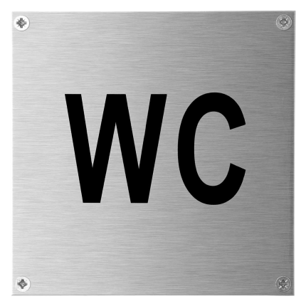 GPF0465.09 RVS toiletbord 'WC'