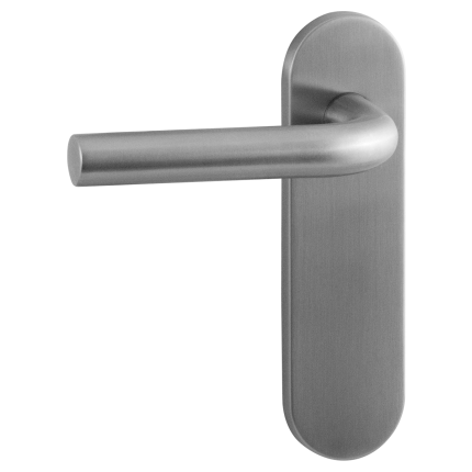 GPF100VS0L/R RVS deurkruk op kortschild