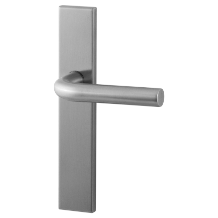 GPF100VS3 RVS deurkruk op langschild