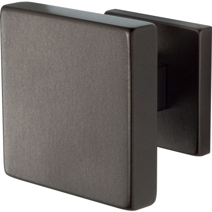 Dark blend voordeurknop op rozet 70 mm