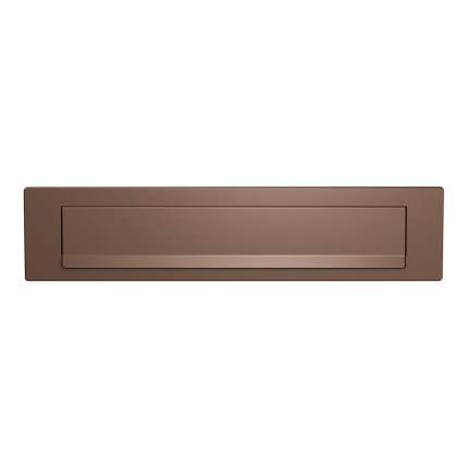Bronze blend briefplaat 340x77 mm/ klep
