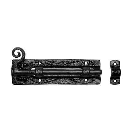 KP1257 deurgrendel met krul 190x57mm