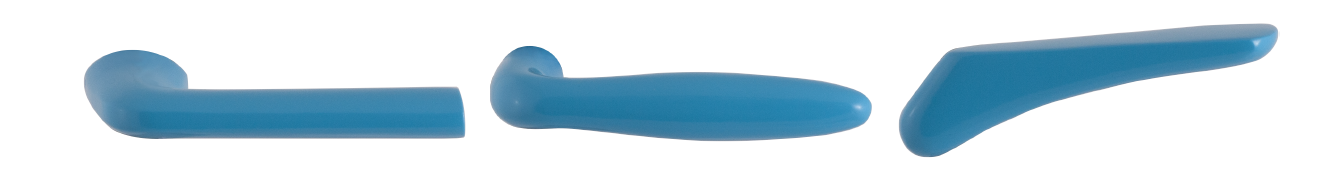 Losse GPF deurkrukken in blauw
