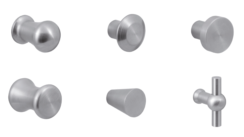 Diverse GPF meubelknoppen in RVS