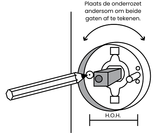 montagehandleiding gpf entree rozet stap 1